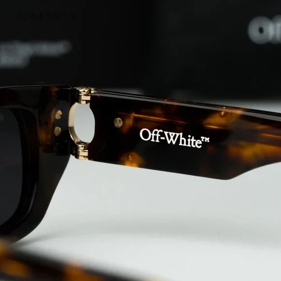 Off-White Men Sunglasses Havana Grey Square OERI124 FILLMORE  display picture 2